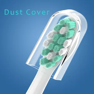 Gypoirul Toothbrush Replacement Heads Compatible with Philips Sonicare 10 Pack Electric Brush Head for 4100 5100 6100 HX9023 W Optimal Plaque Control Green - Dust cover