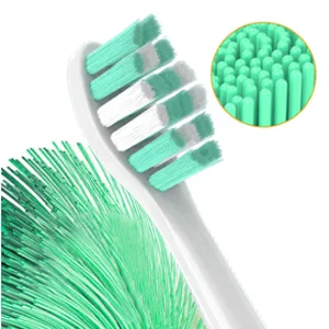 Gypoirul Toothbrush Replacement Heads Compatible with Philips Sonicare 10 Pack Electric Brush Head for 4100 5100 6100 HX9023 W Optimal Plaque Control Green - End-Rounded 300x300