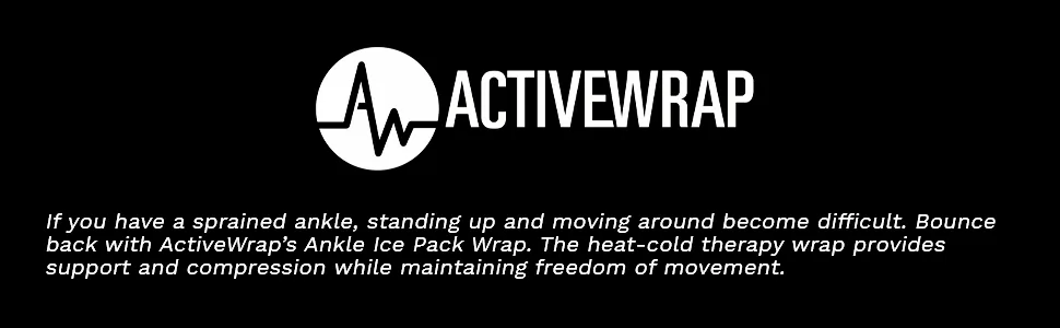 ActiveWrap Foot & Ankle Ice Pack Wrap with Reusable Hot Cold Packs for Plantar Fasciitis Pain Achilles Injuries Small/Medium Black - active wrap foot ice ankle heel pack hip wraps for wrists ankles extra large broken microwave heat