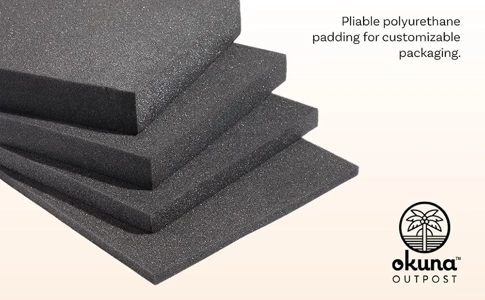 2-Pack Customizable Polyethylene Foam for Packing and Crafts (18x16x2 in) - Packing Foam Banner