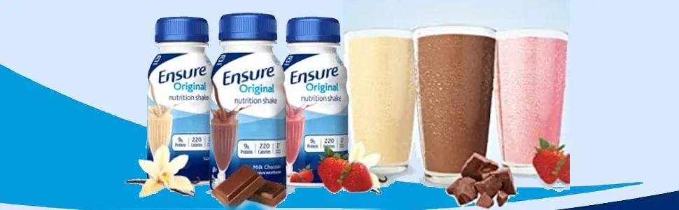 Ensure Original Nutrition Meal Replacement Shake Variety sampler - 8 Fl Oz - In Sanisco Packaging (12 Count) - Ensure Original Nutrition Meal Replacement Shake Variety sampler - 8 Fl Oz (12 Count)