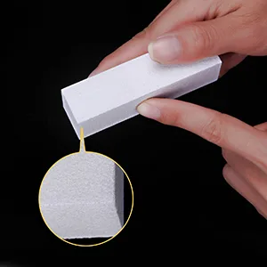 Senkary 12 Pack Nail Buffer Block 4 Sided Professional Nail File Sanding Block Buffing Blocks for Natural and Acrylic Nails (White) - Nail Buffer