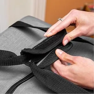 Crutello Sewing Machine Case - Universal Sewing Machine Carrying Bag with Storage Pockets Compatible with Serger Sewing Machines Measuring 13.75 x 12 x 13.5 Gray - air fryer