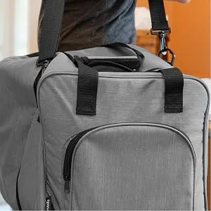 Crutello Sewing Machine Case - Universal Sewing Machine Carrying Bag with Storage Pockets Compatible with Serger Sewing Machines Measuring 13.75 x 12 x 13.5 Gray - air fryer