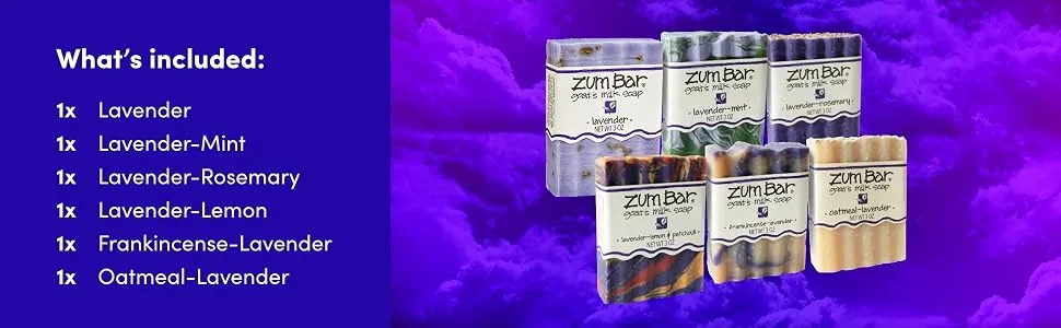 Zum Indigo Wild Lavender Bar Soap Blends 6-Pack - Module 3