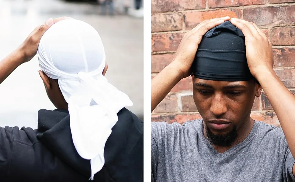 WAVEBUILDER Wave Training Cap Black 3-Pack - Durag 2