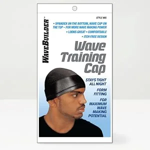 WAVEBUILDER Wave Training Cap Black 3-Pack - Wave Training cap