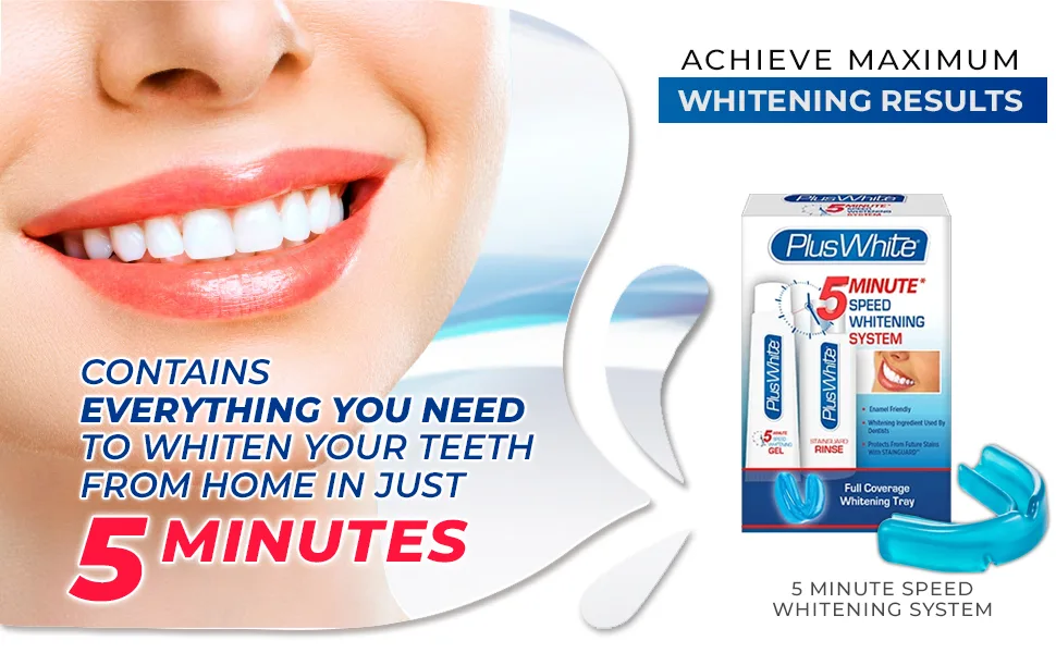 Plus White 5-Minute Premier Whitening System (2 Pack) - whitens teeth, whitening kit