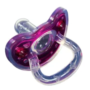 Sweetie Silicone Pacifier Refuser Soother 2 Count (Turquoise) - Sweetie Silicone Pacifier Refuser Soother 2 Count (Purple)