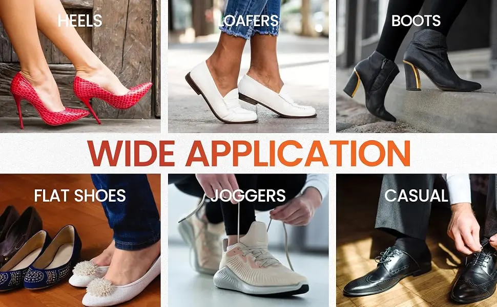 5 Pair of Half Insoles - Shoe Filler Half-Sizer Unisex Shoe Inserts to Make Big Shoes Fit a Half Size Smaller (5 Pack Medium) - Wide application