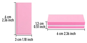 Diesisa Buffer Block Nail File 100/180 Grit Sponge Nail Buffers for Acrylic Nails Mini Buffing Block Double Sided for Manicure Tools 30 Count - Pink - mini nail buffer