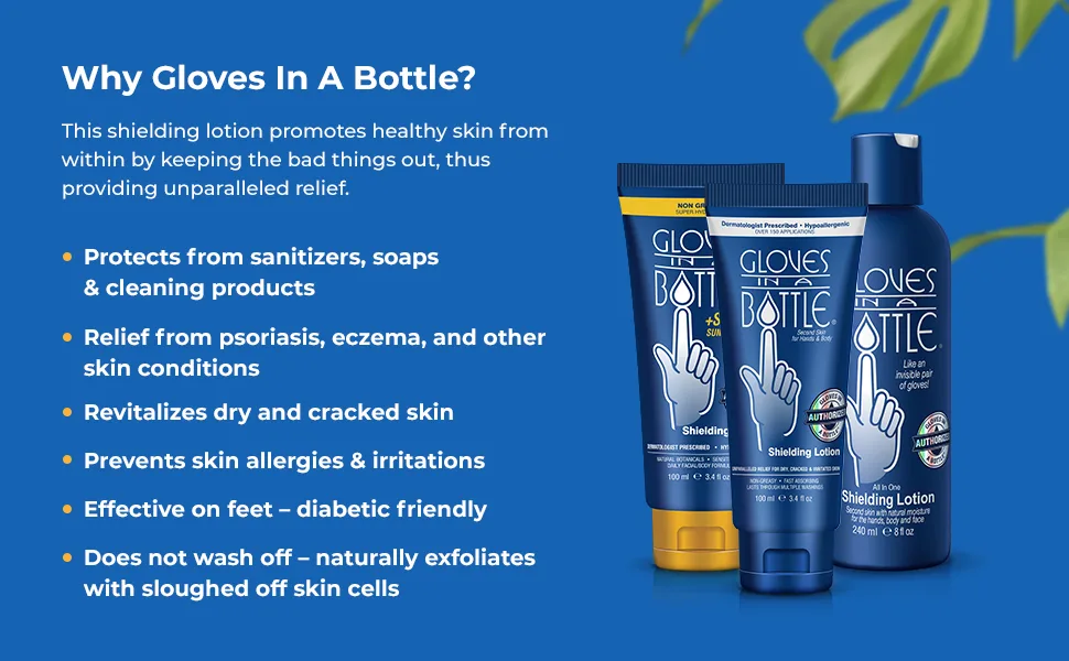 Gloves In A Bottle Shielding Lotion With Dispenser 8 Oz (Pack of 2) - product information 3