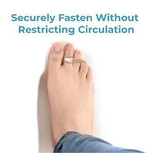 NatraCure Cushioned Toe Wraps - 6 PACK - (May help Broken Toes Straightening Hammertoes Overlapping Toes Claw Toes and Broken Toes) - Right EBC