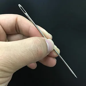 4 Upholstery Large Eye Long Needle 2 PCS Apply to Home or Work Hand Sewing Tapestry Embroidery. (4 INCH) 4 inch X 2 pack - Upholstery Needle 3-2