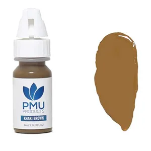 PMU Products Brow Pigment 7 Pack Microblading Inks Complete Set Of 7 Shades - pmu, khaki, brown, micro, blading