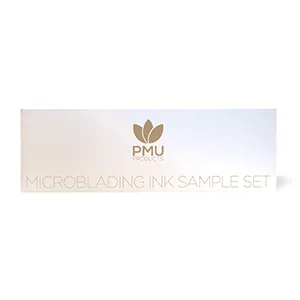PMU Products Brow Pigment 7 Pack Microblading Inks Complete Set Of 7 Shades - sample set, micro, blading, colors