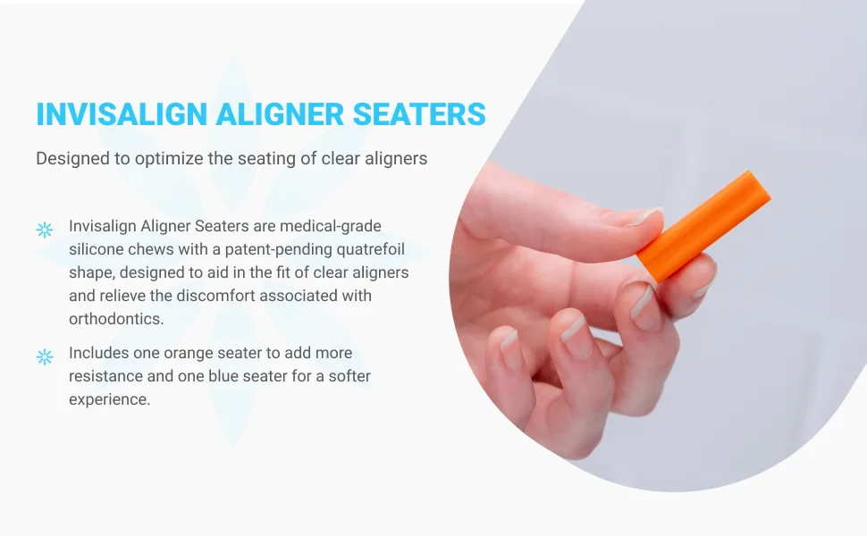 Invisalign Aligner Seaters Blue Aligner Chewies (2 pack) - Module- 2