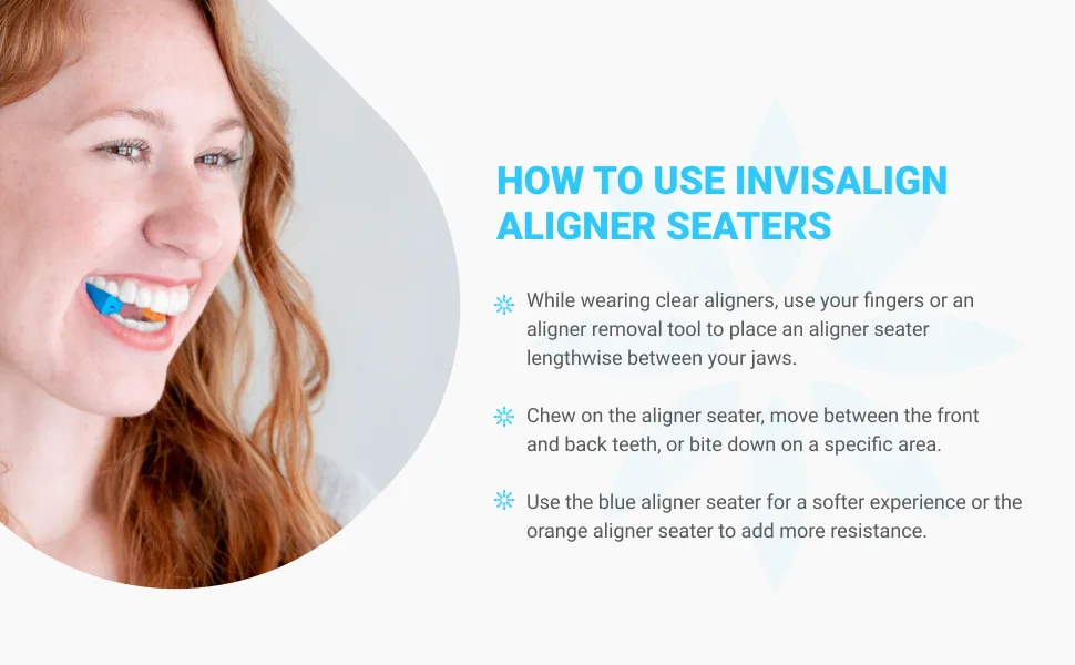 Invisalign Aligner Seaters Blue Aligner Chewies (2 pack) - Module- 4
