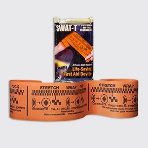 MediTac Basic Bleeding Control Pack Feat. SWAT-T Tourniquet Emergency Bandage and Compressed Gauze Dressing - Basic - SWAT-T