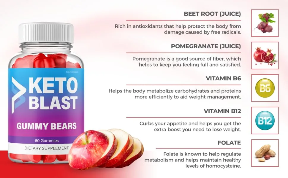 IDEAL PERFORMANCE (3 Pack) Keto Blast Gummies Keto Blast Gummy Bears Blast Keto Gummi Bears Max Keto Blast ACV Gummies KetoBlast ACV Gummies Supplement (180 Gummies) - Ketos Blast Gummies