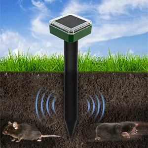 Mole Repellent Solar Powered Solar Animal Repeller Stakes for Gopher Moles Groundhog IP44 Waterproof Solar Mole Repellent Stakes for Farm Garden Lawn (8 Pack) - product information 6
