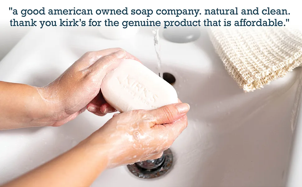 Kirk's Original Coco Castile Bar Soap Original Fresh Scent 4 Ounces (Pack of 24) Coconut Fresh 4 Ounce (Pack of 24) - natural clean original fresh scent delicate fragrance made in america