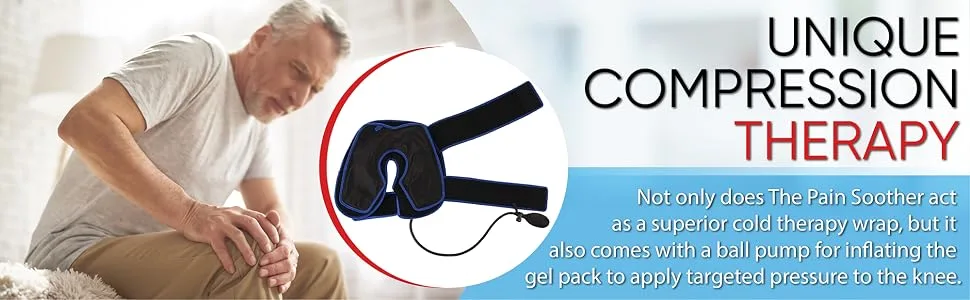 Compression Ice Pack for Knee - Cold Therapy for After Knee Surgery and Pain Relief Inflatable Brace with Air Pump for Joints FSA or HSA Eligible Scroll Down to Bundle with X-tra Gel Pack - product information 4