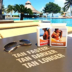 MyTan Ultimate Tanning Pack | Bronze & Boost Tanning Pills | Worldclass Sun Tan Pills | Tan Faster Darker Longer - sun tan pills