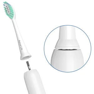 Electric Toothbrush Replacement Heads Compatible with Philips Sonicare Soft Replacement Tooth Brush Heads Compatible with Click-on Phillips Sonic Care Toothbrush 8 Pack - replacement heads