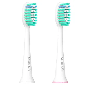 Electric Toothbrush Replacement Heads Compatible with Philips Sonicare Soft Replacement Tooth Brush Heads Compatible with Click-on Phillips Sonic Care Toothbrush 8 Pack - replacement heads