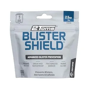 2Toms BlisterShield Advanced Waterproof Blister Prevention Friction Free Protection Designed Specifically for Feet Hot Spots and Calluses 6 Pack Single-Use Packets - blistershield