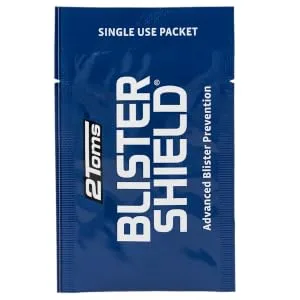 2Toms BlisterShield Advanced Waterproof Blister Prevention Friction Free Protection Designed Specifically for Feet Hot Spots and Calluses 6 Pack Single-Use Packets - blistershield towelette