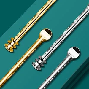 MR.GREEN Ear Wax Removal Ear Cleaner Double End Earwax Remover 360 Cleaning Three Ring Ear Pick Stainless Steel Ear Care Tools (Two Piece Pack) - 2157-300-1
