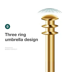 MR.GREEN Ear Wax Removal Ear Cleaner Double End Earwax Remover 360 Cleaning Three Ring Ear Pick Stainless Steel Ear Care Tools (Two Piece Pack) - 2157-300-2