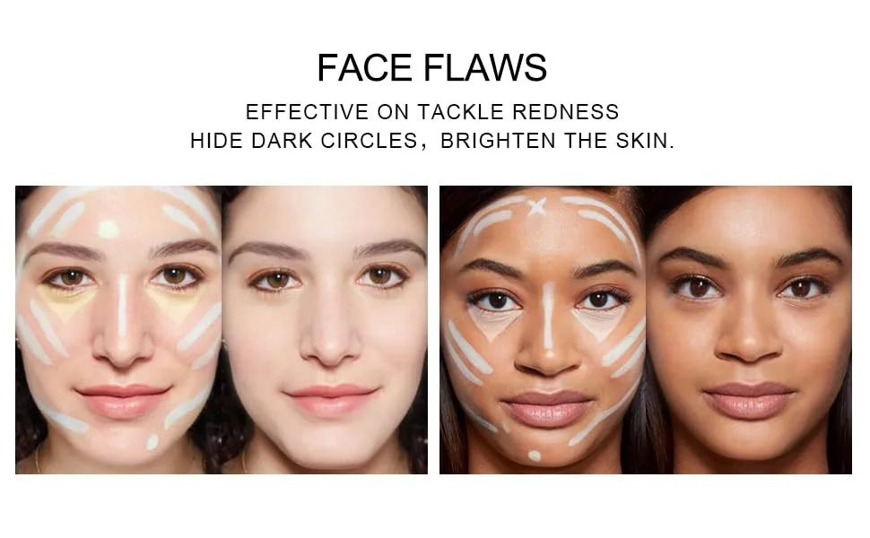 3 Pack Full Coverage Concealer Cream Makeup Waterproof Matte Smooth Concealer Corrector for Dark Spot Under Eye Circles (3 6g/0.2Oz 40 Natural) 40 Natural - CONCEALER CREAM