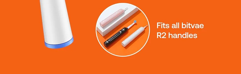 Bitvae R2 Ultimate Clean Replacement Toothbrush Heads Electric Toothbrush Brush Heads for All Oral-B Handles Except iO and Sonic 5 Counts - R2-clean