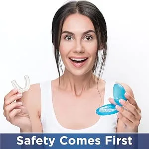 Sleepgene Dental Night Guard - Mouth Guard to Help Relieve Teeth Grinding Clenching Gnashing - Zero BPA Moldable & Shapeable Braces to Promote Deep Sleep - Includes Hygienic Storage Case - Small - Safety Comes First