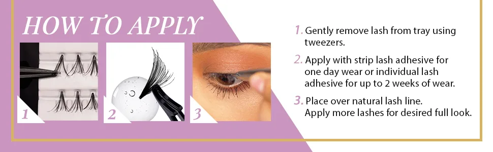 Andrea Stacked Individual False Lashes Knot-Free Short Black 4 packs - Andrea Stacked Individual False Lashes Knot-Free Short Black, 4 packs