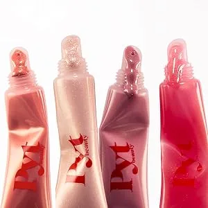 PYT BEAUTY Lip Gloss Warm Rose Hydrating Hypoallergenic With Hyaluronic Acid Vegan Makeup 1 Count - dew me lip gloss