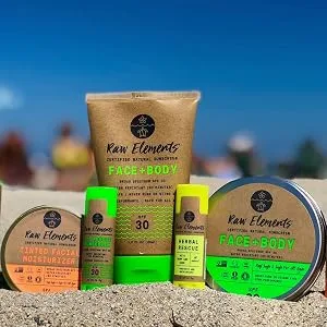 Raw Elements Organic Herbal Rescue Lip Balm 0.15oz (3-Pack) 0.15 Ounce (Pack of 3) - Raw Elements