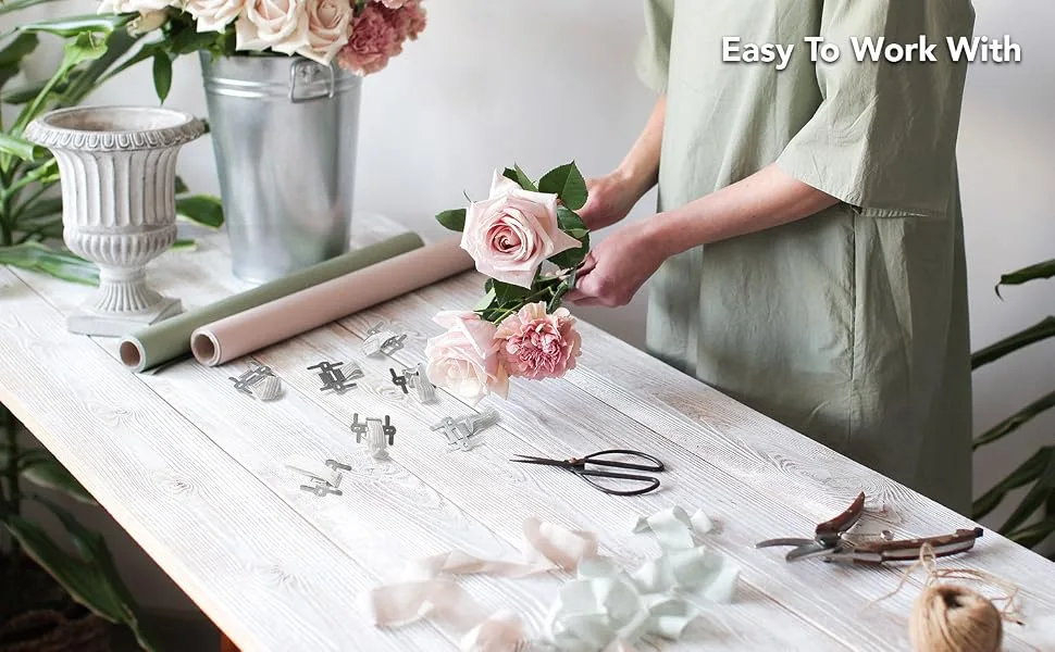 Royal Imports Silver/White Corsage Wrist Bands Elastic Wristlets for Wedding Prom Flowers Bulk pack of 48 - arranging holder tools decoration hand women stretchable mother of the bride kids loop arm fake