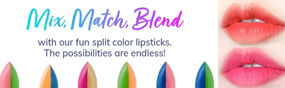 Magic Kiss Lipstick Set Aloe Vera Color Changing 6 Pack MADE IN USA (Black) - aloe vera lipstick,