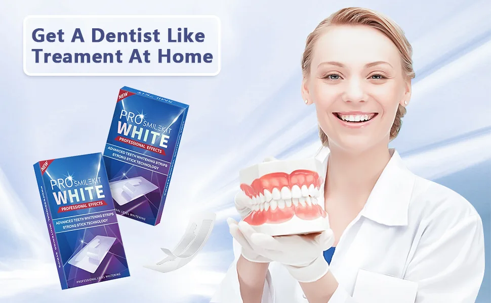 Maycharm Teeth Whitening Strips Reduced Sensitive White Strips Enamel Safe Teeth Whitening Strips Whitening Without The Harm (14 Strips (7 Count Pack)) - Teeth Whitening Strips