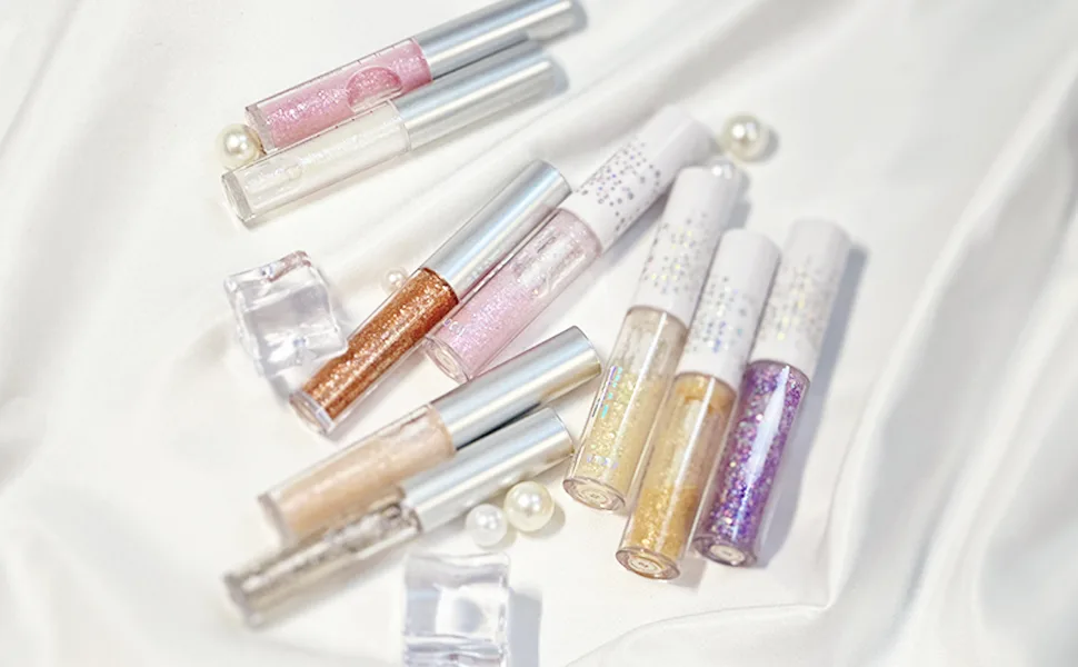 KWOLYKIM 6 Pack Liquid Glitter Eyeshadow Long Lasting Quick Drying Easy to Apply Loose Bling Glitter Diamond Pigmented Glue for Eye Crystals Makeup (Sparkling Sequins) 4 Pack Liquid Sequins - Liquid Glitter Eyeshadow Loose Bling Glitter Diamond Pigmented Glue for Eye Crystals Makeup