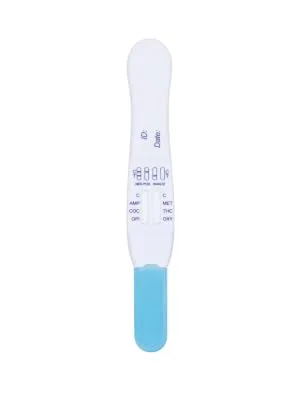 Prime Screen 6 Panel Multi-Drug Oral Fluid Test One Step Employment and Insurance Testing (AMP COC MET OPI OXY THC) - 2 Pack  - Swabcap