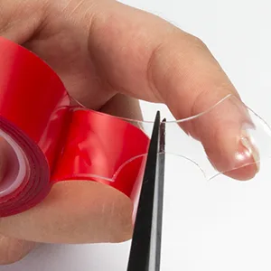 Double Sided Tape 2 Pack Heavy Duty (3/4 Width Total 20 FT) Clear Adhesive Waterproof Removable Double Sided Mounting Tape for Carpet Fix Home Office Wall Decor DIY Crafts Car Glass Decor 2Roll-3M/10' - Double sided adhesive tape