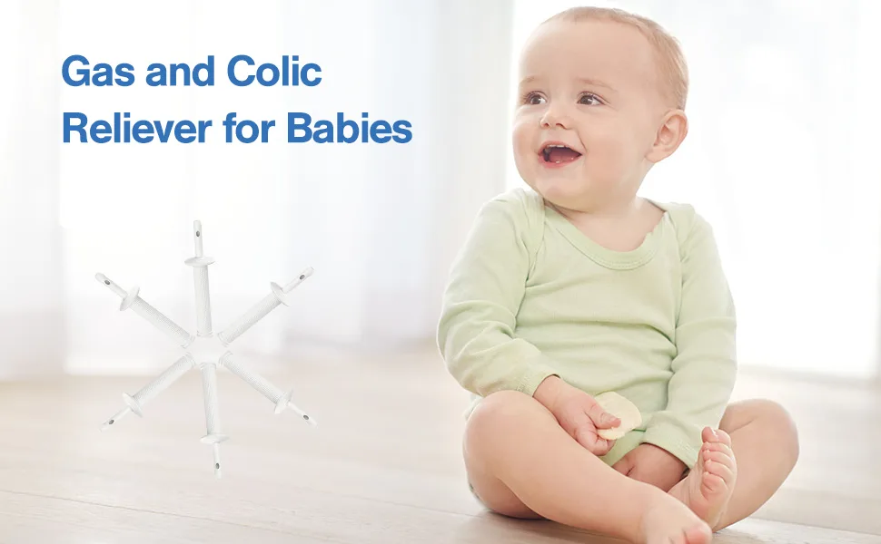 Gas and Colic Reliever for Babies Safe and Effective Instant Infant Gas Relief Natural Solution for Newborns Colic and Gas Relief (6 Count) - product information 1
