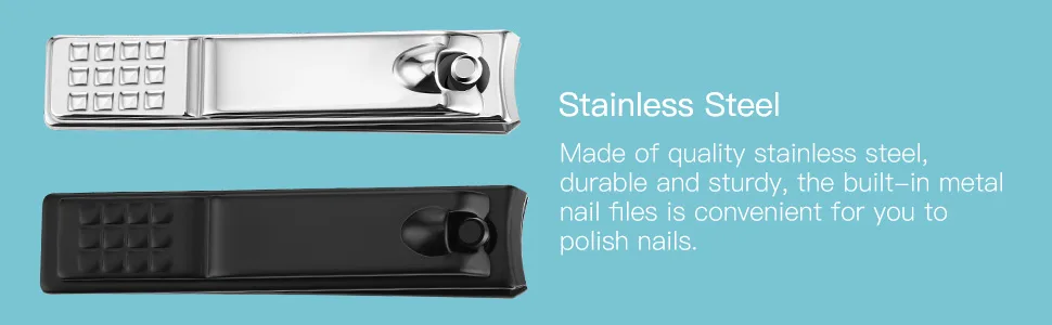 12 Pieces Stainless Steel Nail Clipper Bulk Pack Set Silver Nail Cutter Fingernails and Toenail Clipper Cutter for Women Men - product information 4