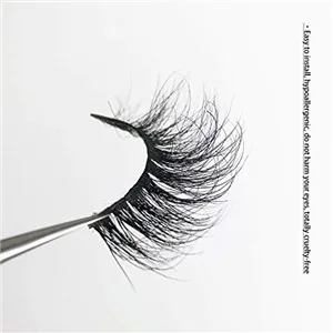 Veleasha Lashes 100% Real Mink 3D luxurious False Eyelashes Hand-made Natural Long Cross False Lashes for Makeup 1 Pair Pack (No.A11) - mink lashes