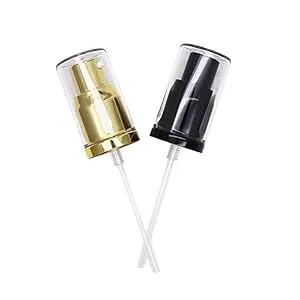 Chris.W 2Pack Foundation Pump Compatible with Maybelline Fit Me Liquid Foundation Makeup (Gold+Black) - maybelline pump